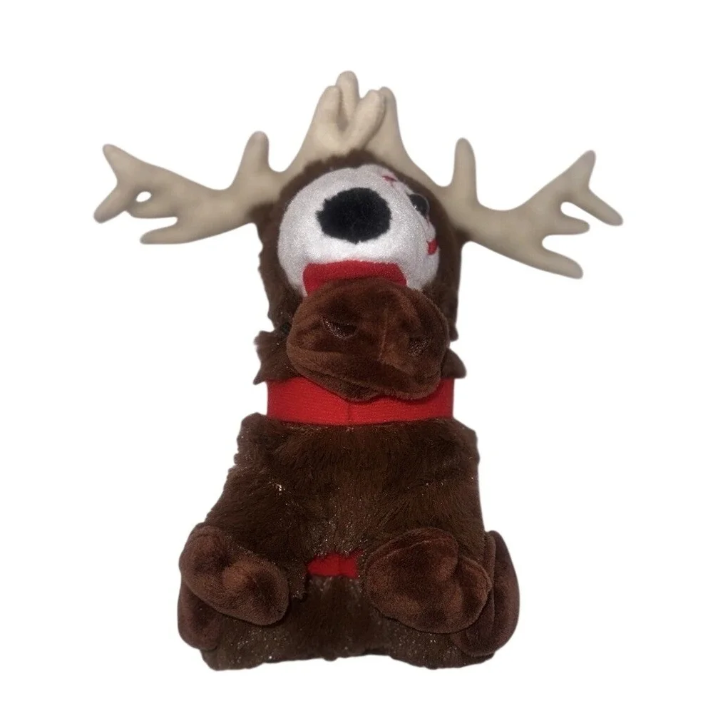 Target Bullseye Dog Reindeer Costume Holiday Plush Small